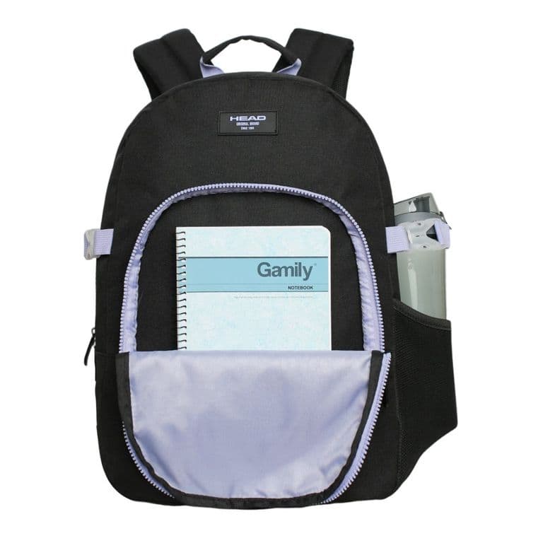 Mochila Compacta Mujer Diva Negro Lila Negro TALLA UNICA