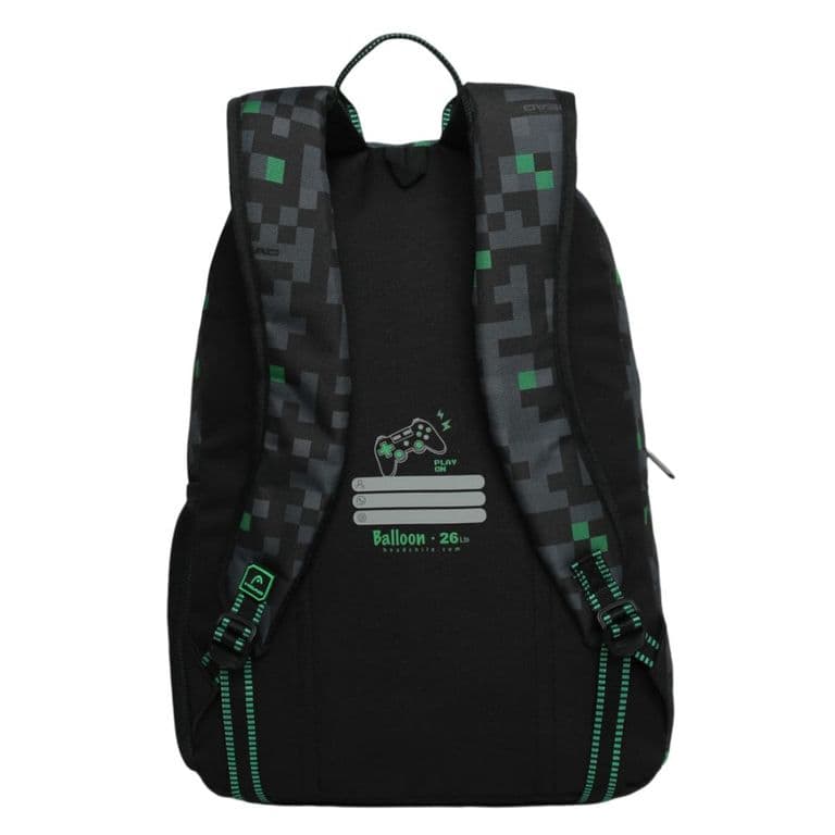 Mochila Infantil Nino Balloon Gamer Negro Verde Negro TALLA UNICA
