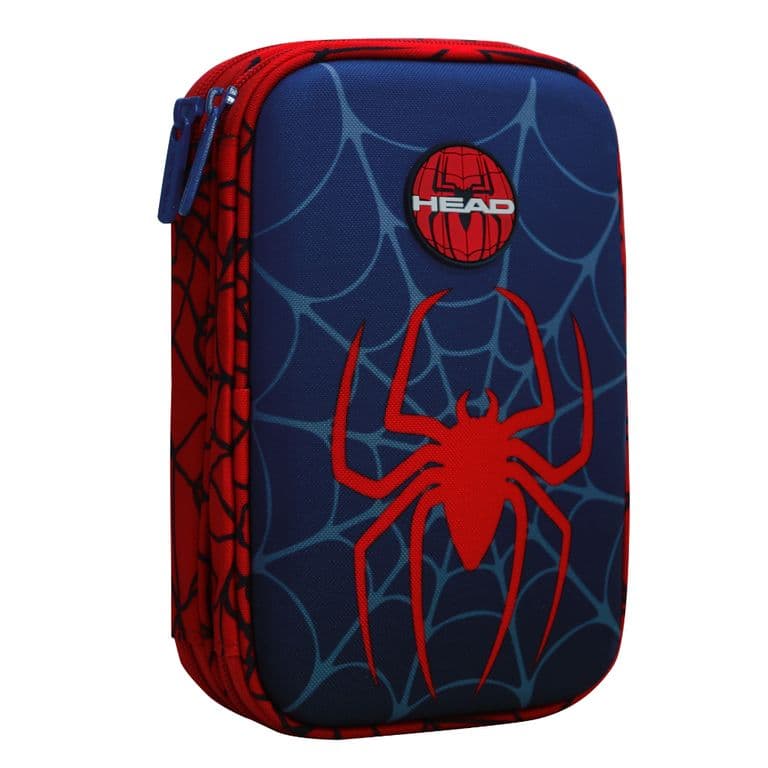 Estuche Infantil Nino Rigido Box Arana Rojo