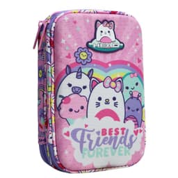Estuche Infantil Nina Rigido Box Best Friend Rosado