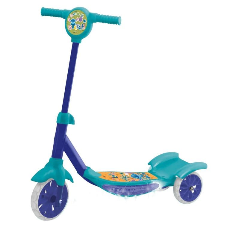 Tri-Scooter Con Luces Stitch Disney Azul