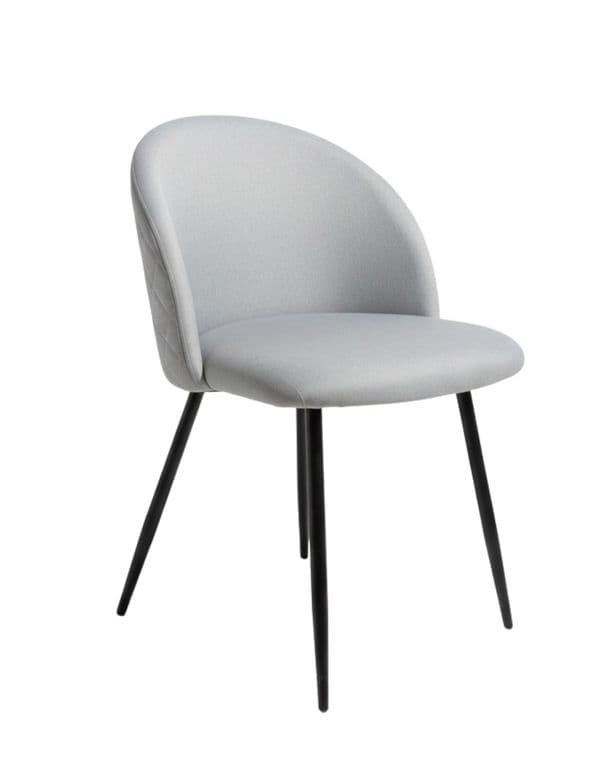 Silla de comedor Nordic Lino Black - Gris
