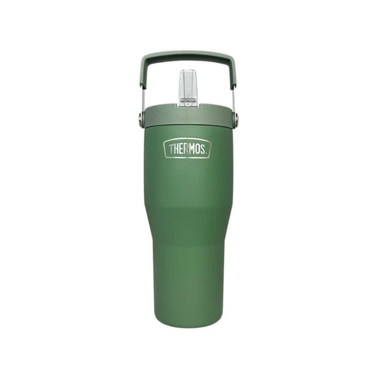 BOTELLA TRAVEL MUG FLIPLID INOX OUTDO 850ML VERDE
