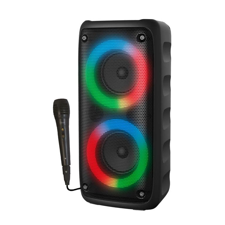 Parlante Bluetooth RGB Color Feel Pro Karaoke TWS Negro