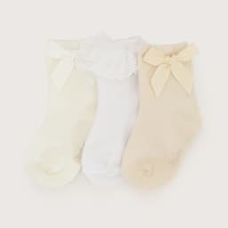 Pack De 3 Calcetines Con Cinta De Nina Beige 3-4 ANOS