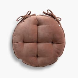 Cojin de Silla Velur Diam 40 Cafe