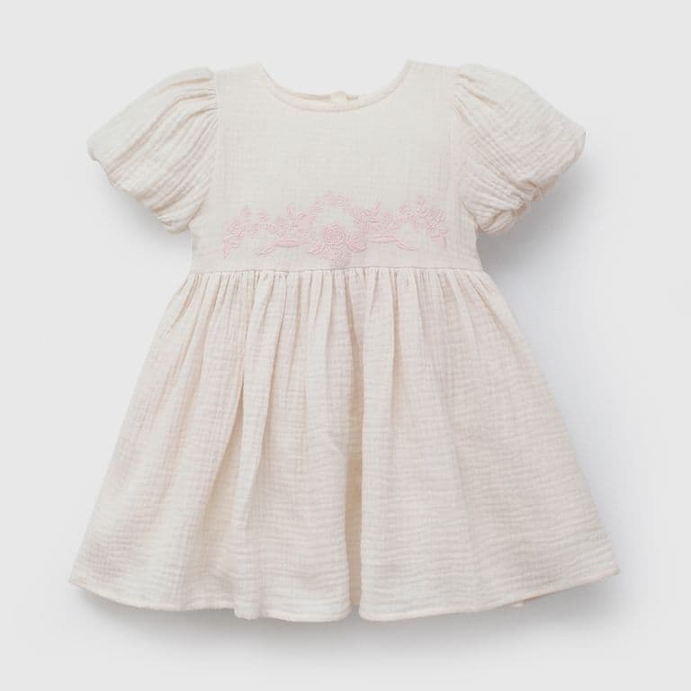 Vestido para Nina Beige Beige 3-6 MESES