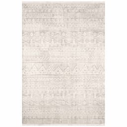 Alfombra Turca Vaivien Rectangular Poliester Beige con Blanco 80 x 300 cm