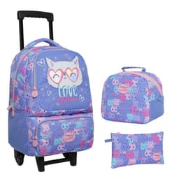 Pack Bakan Escolar (x3) Nina Meow Lila Morado TALLA UNICA