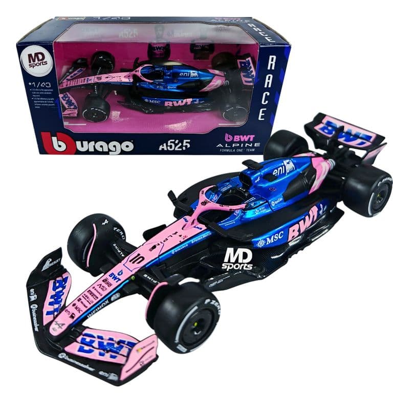 Auto F1 Alpine A525 2025 #10 Pierre Gasly Caja Normal Burago 1:43
