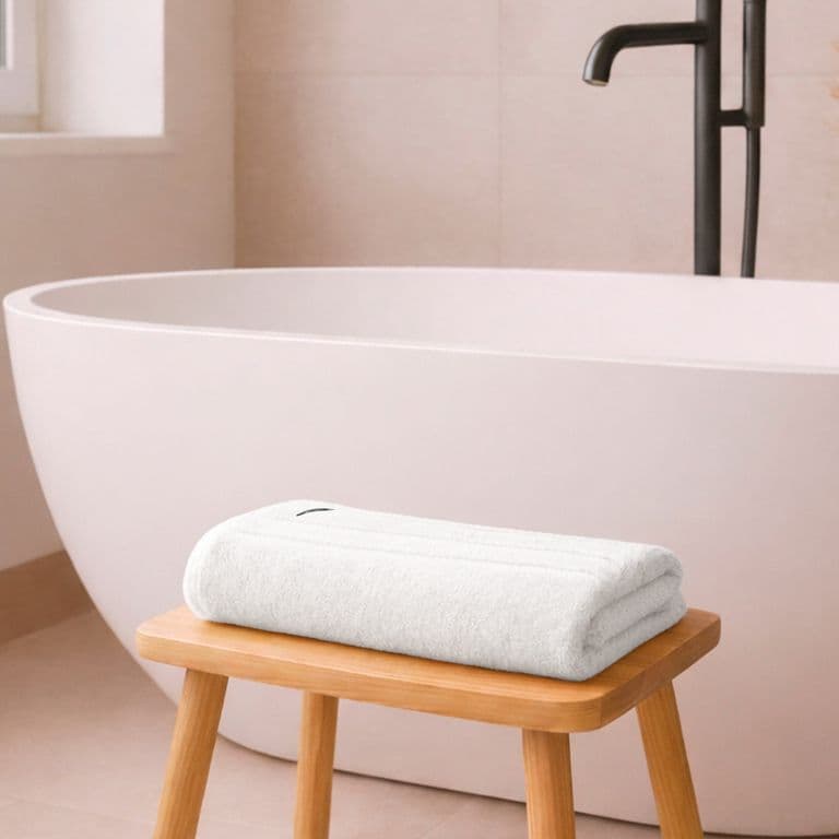Toalla de Bano Cuerpo Home 100% algodon 76x137cm blanca