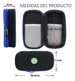 Bolso Estuche De Viaje Cooler Porta Insulina Diabeticos Tela Negro
