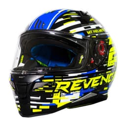 Casco para moto FF110 Revenge 2 Baye A7 Azul Brillo_. Amarillo XL