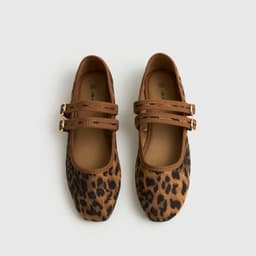 Zapato Ballerina Animal Print Cafe 36