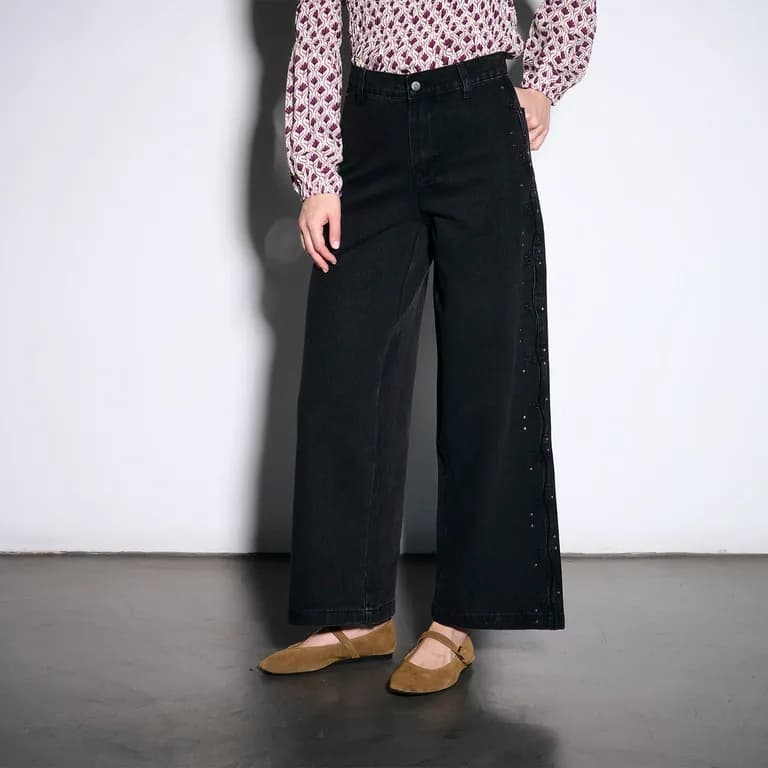 Pantalon Denim Oslo Solsticio Negro 34