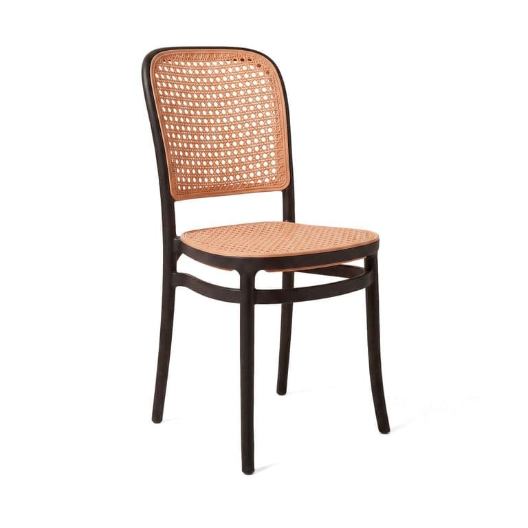 Silla de Terraza y Exterior Moderna Lombardia Negra Negro
