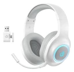 V200 Auriculares Audifonos Gamer Diadema Con Microfono Blanco