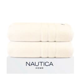 Pack 2 Toallas de Bano Home 100% algodon 76x137cm beige