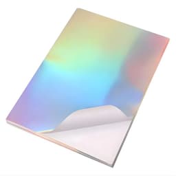 60 Hojas Papel Sticker Holografico Surtido A4 5760 DPI - SC