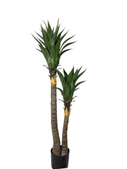 Arbol Artificial de Yuca 120 cm UV Artificial - Estilo Natural para Interiores y Vitrinas