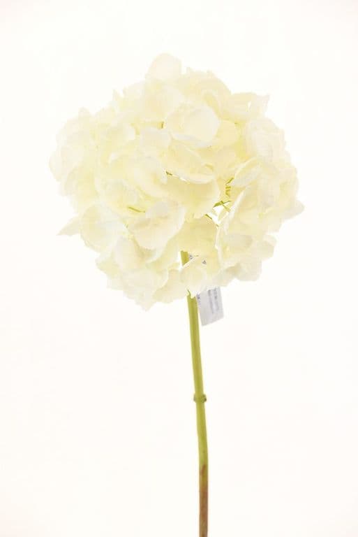 Hortensia Blanca 50cm Artificial - Estilo Natural para Interiores y Vitrinas