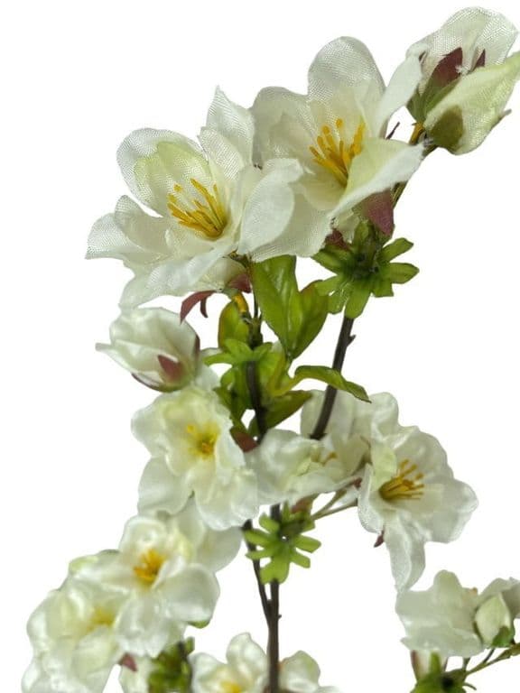 Rama Artificial Cerezo Blanca 90cm Artificial - Estilo Natural para Interiores y Vitrinas