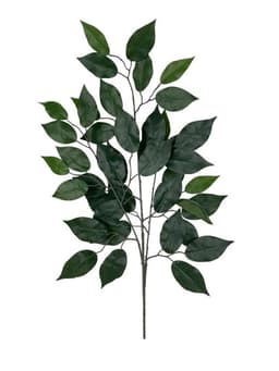 Rama Artificial De Ficus 50cm Artificial - Estilo Natural para Interiores y Vitrinas