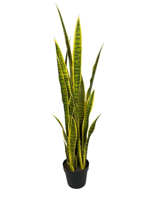 Sanseviera Amarilla de 112cm Artificial - Estilo Natural para Interiores y Vitrinas