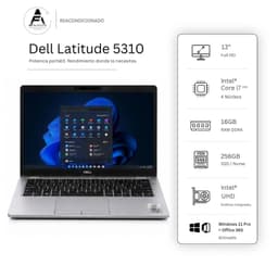 Notebook 5310 I7 10th 16GB 256GB - Win11 Office - Reacondicionado Profesional