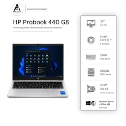 Notebook 440 G8 I7 11th 16GB 256GB - Win11 Office - Reacondicionado Profesional
