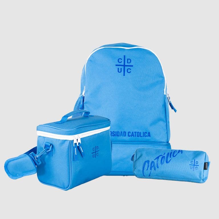 PACK ESCOLAR U CATOLICA FANATIKOS Azul TALLA UNICA