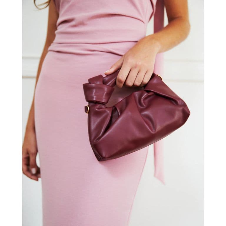 Cartera Clutch Renata Burdeo Burdeos TALLA UNICA