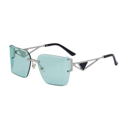 Lentes de Sol Mujer Fanel Verde Glaciar Rimless Metal UV400 Vision HD Verde Claro TALLA UNICA