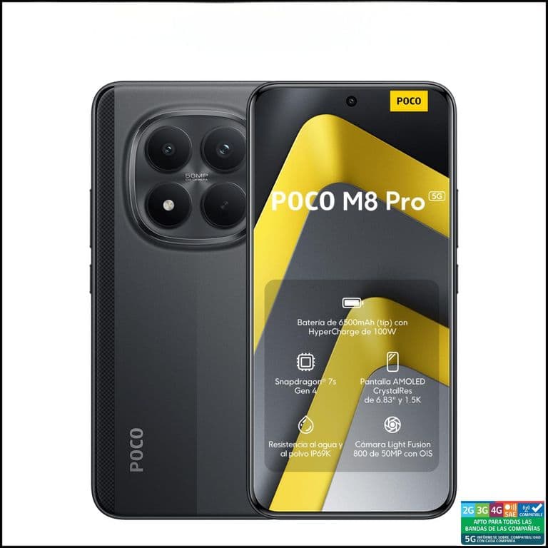 POCO M8 Pro 5G Negro 12GB + 512GB
