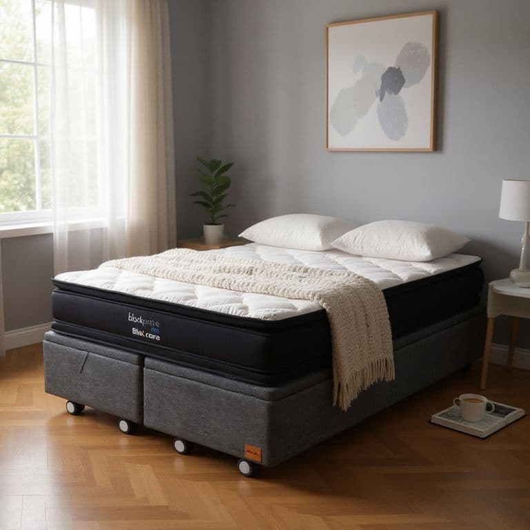 Cama Baul King L200 cm + Colchon Black Prime - Modelo Dos / Rueda Pyton(Gris)