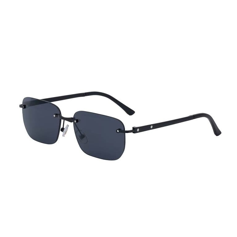 Lentes de Sol Rectangulares Unisex Fanel UV400 Negro TALLA UNICA