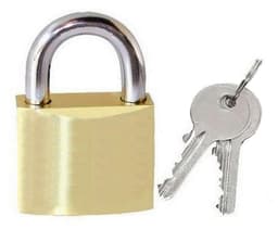 Candado A Llave 32mm Metal Maleta Casillero Equipaje Locker