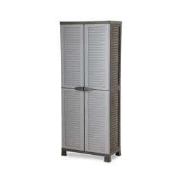 Armario Closet Plastico Grande Multiuso Gris 68x39x171,5 cm