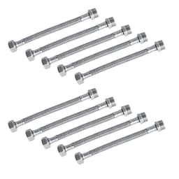 Pack 10 Flexible Agua Fria Y Caliente Media Hi-he 50 Cm