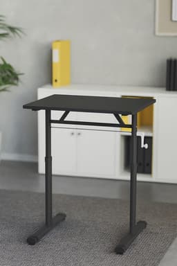 Escritorio Funcional Altura Ajustable 100x60x63-86cm Negro Negro