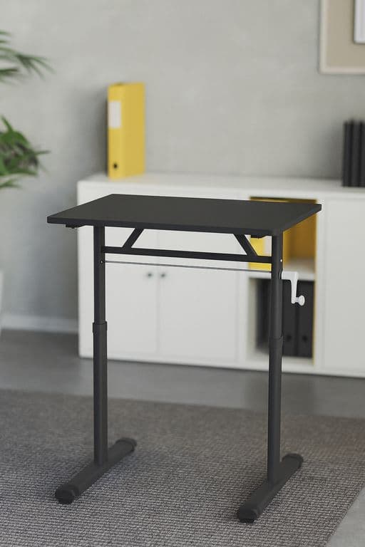 Escritorio Funcional Altura Ajustable 100x60x63-86cm Negro Negro