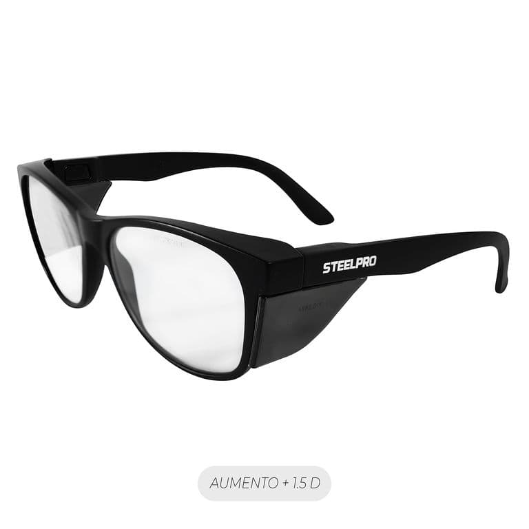 Lente Seguridad Safeblack Claro Full Reader +1.5D