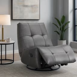 Bergere Reclinable Giratorio Mecedora Aries Smoke Grey