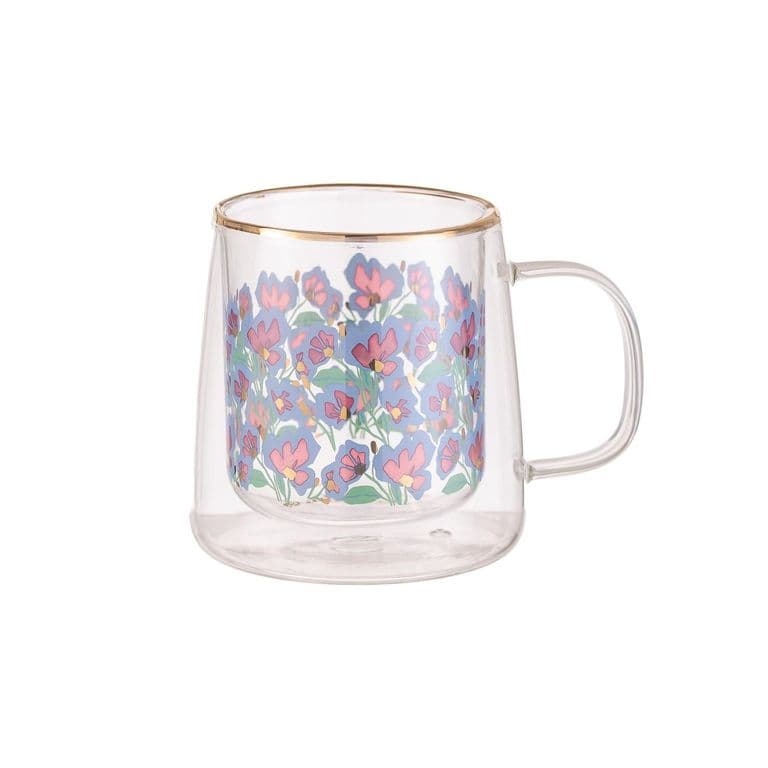 Taza Doble Vidrio Secret Garden 250 ml