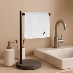 Toalla de cara SIGNATURE 100% algodon 33x33cm frescura y suavidad blanca