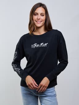 Polera ML Flow Negro Mujer Negro L