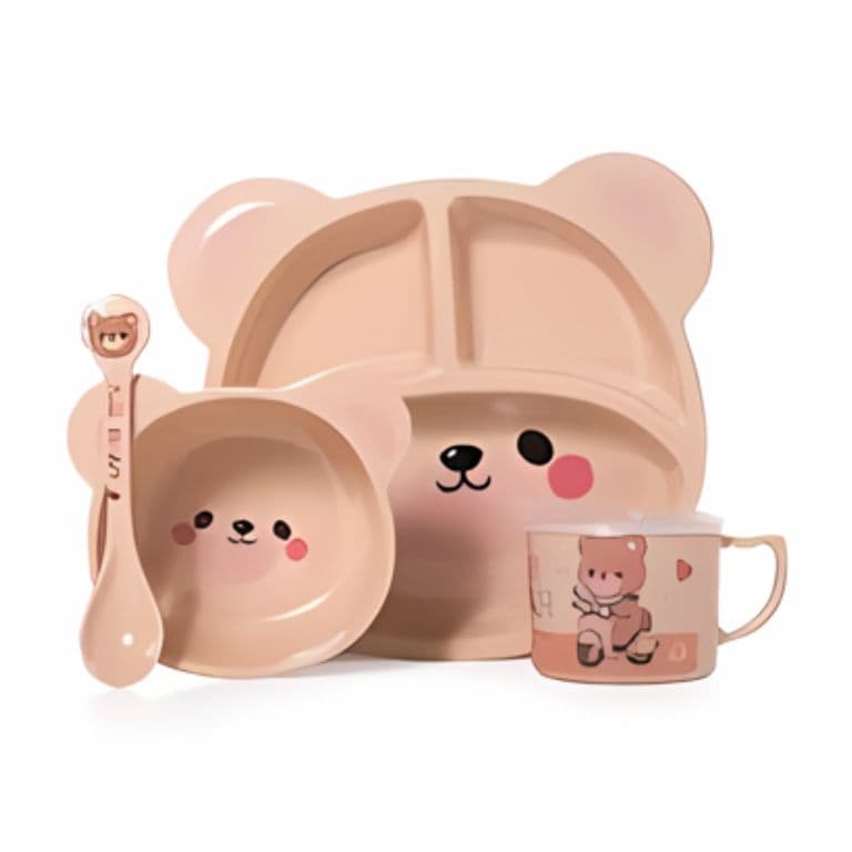 Vajilla Infantil Melamina Ideal para Bebes y Ninos