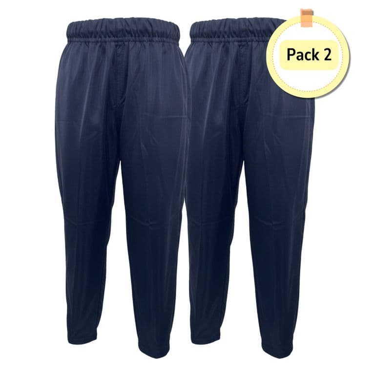 Pack 2 Pantalones Buzo Fantasia Nino Nina Escolar Azul Marino 4