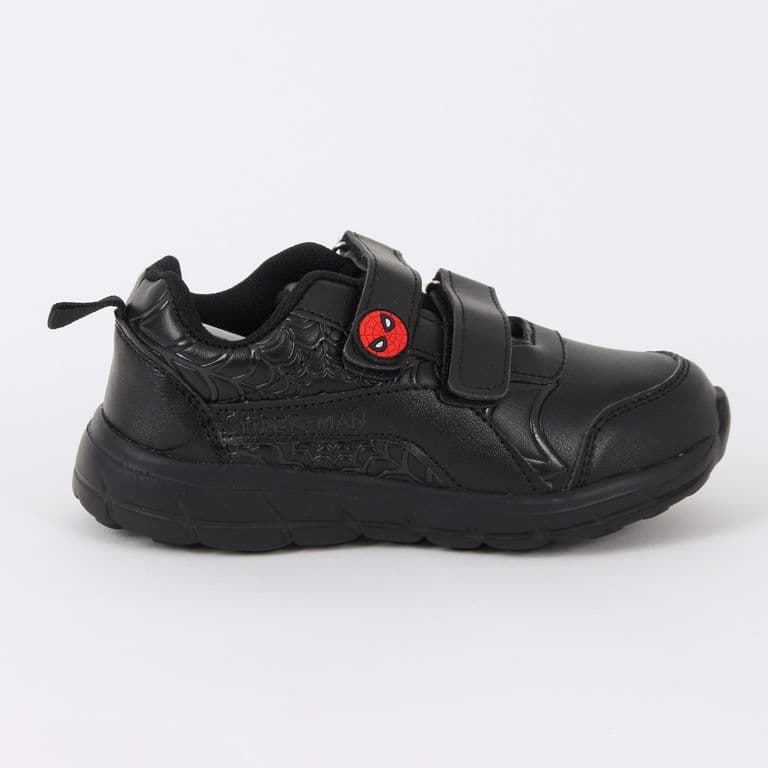 Zapatilla Escolar Nino Velcro Web Spiderman Negro Negro 26