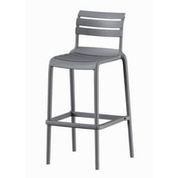 Piso Taburete Silla alta bar cocina Galt 65cm Gris Gris oscuro